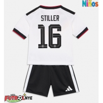 Camiseta Alemania Angelo Stiller #16 Primera Equipación para niños Mundial 2026 manga corta (+ pantalones cortos)